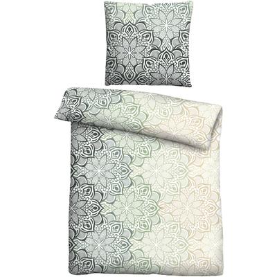 Bettwäsche "0301127", braun (fichte), B/L: 135cm x 200cm, , Feinbiber, B/L: 80cm x 80cm, Feinbiber, Obermaterial: 100% Baumwolle, CASTELL - MARKENBETTWÄSCHE, Bettwäsche, wohlig warm, temperaturausgleichend, 100% Baumwolle, pflegeleicht Image