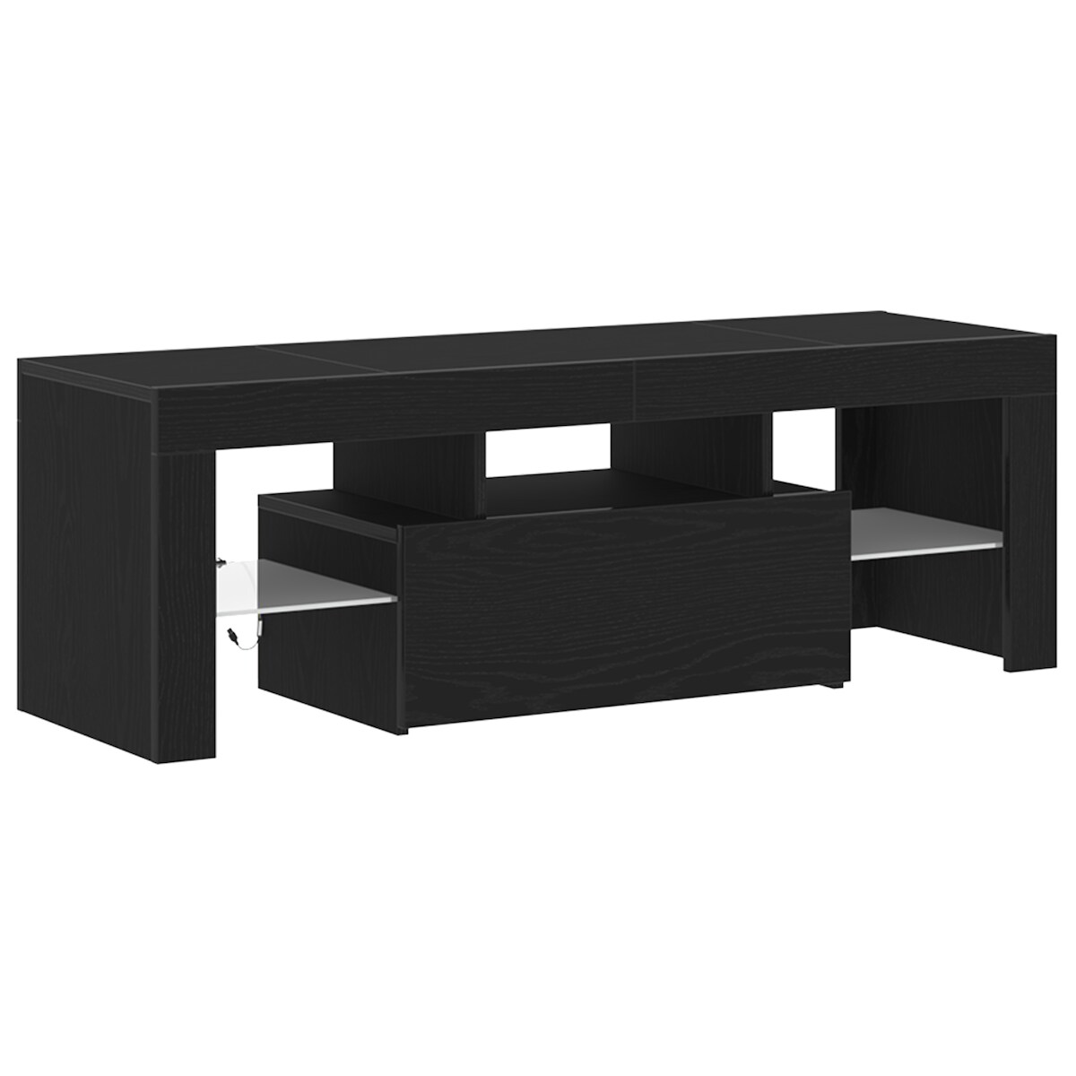 vidaXL TV-Schränk Schwarz 120 x 35 x 40 cm Holzwerkstoff Image