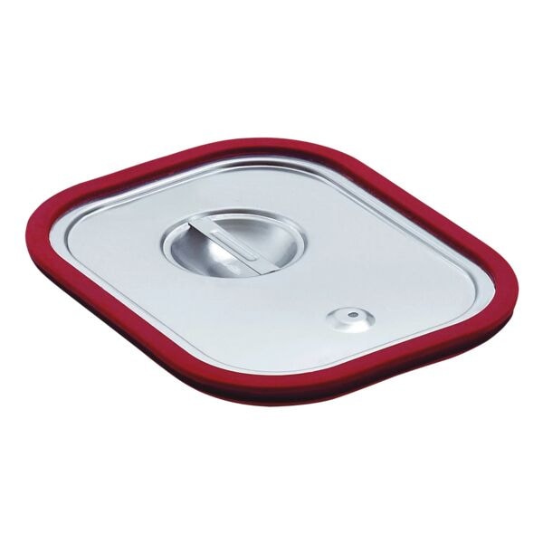 Bartscher GN-Behälter Zubehör Deckel für 1/2 GN mit Dichtung silber, 32.5x2x26.5 cm Image