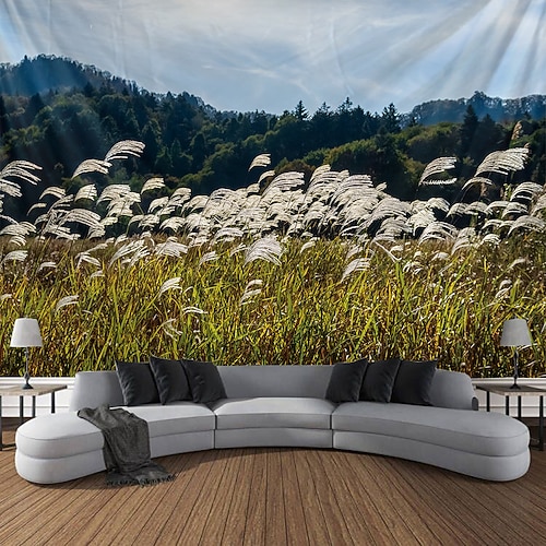 Tapisserie Decke Wandbehänge Natur Berg 森林 3D Herbst Schlafzimmer Wohnzimmer Wohnheim Jugendzimmer Studentenwohnheim Wandveranda Wohndeko Image