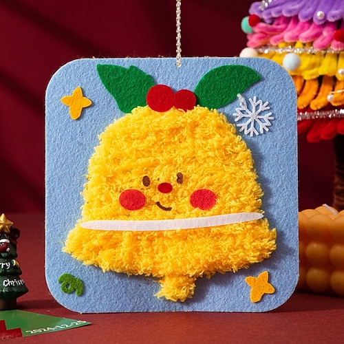 DIY-Weihnachtsstickset, Nähset für Kinder, süße Tier-Nähprojekte, einfaches Basteln mit englischen Anweisungen, perfekt für Anfänger Image