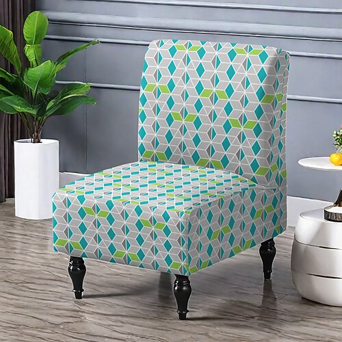 Esszimmerstuhlbezug aus Stretch-Spandex mit Streifendruck, elastischer Sitzbezug, Stuhlschutz für Esszimmer, Hochzeit, Zeremonie, Bankett, Wohndekor Image