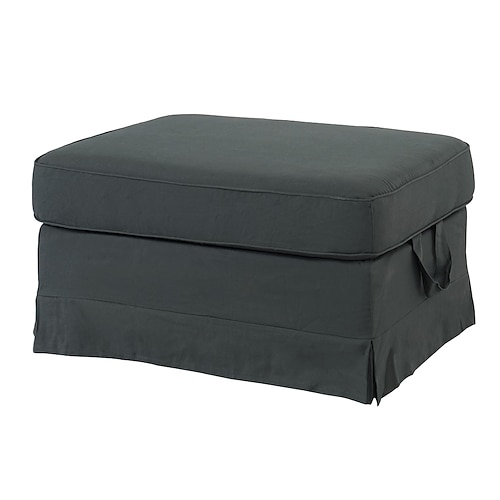 Ektorp Schuhbankbezug, einfarbiger, gesteppter Schonbezug aus 100 % Baumwolle, langlebiger, rutschfester Schutz für den Eingangsbereich oder das Zuhause Image