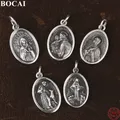 BOCAI S925 Pendenti in argento sterling per donna Uomo Sollievo Retro Guardiano Divinità del modello smarrito Fascino Amuleto Commercio all'ingrosso di gioielli