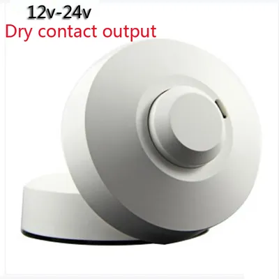 DC12V-24V Dry contact output LED Microwave 360 Degree Radar motion Sensor Light Switch Ceiling light Body Motion Detector
