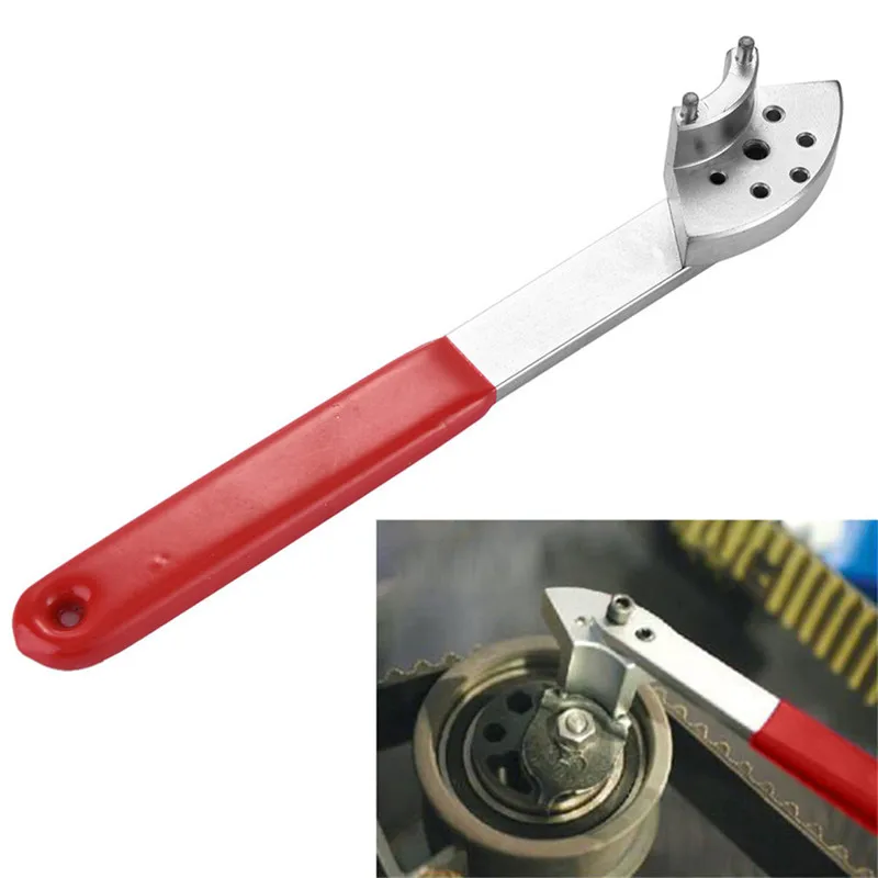 Auto Motor Zahnriemen Spannung Spannen Teller Pulley Wrench Tool Für VW Audi VAG Auto Reparatur Garage Werkzeuge Toolkit Image