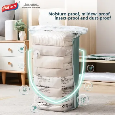 Vacuum Compression Bag No Pumping Clothes Quilt Storage Home Bag Large 3D Vacuum Compression Bags