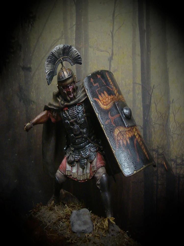 1/24 ANCIENT OFFICER MAN WARRIOR STAND Harzfigur Modellbausätze Miniatur gk Demontage unbemalt Image
