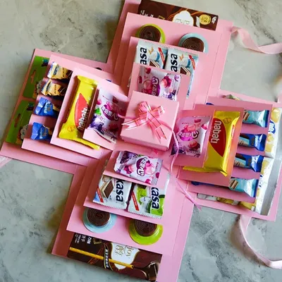1pc Surprise Explosion Box DIY Easy To Install Creative Suitable As Gift For Valentine's Day Birthday Wedding And Anniversary