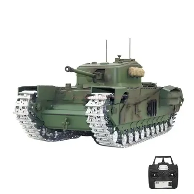 Rc 1/16 Remote Control Tank Soldier Churchill C2310 Full-Scale Electric Remote Control Model Military Toy Remote Control Toy
