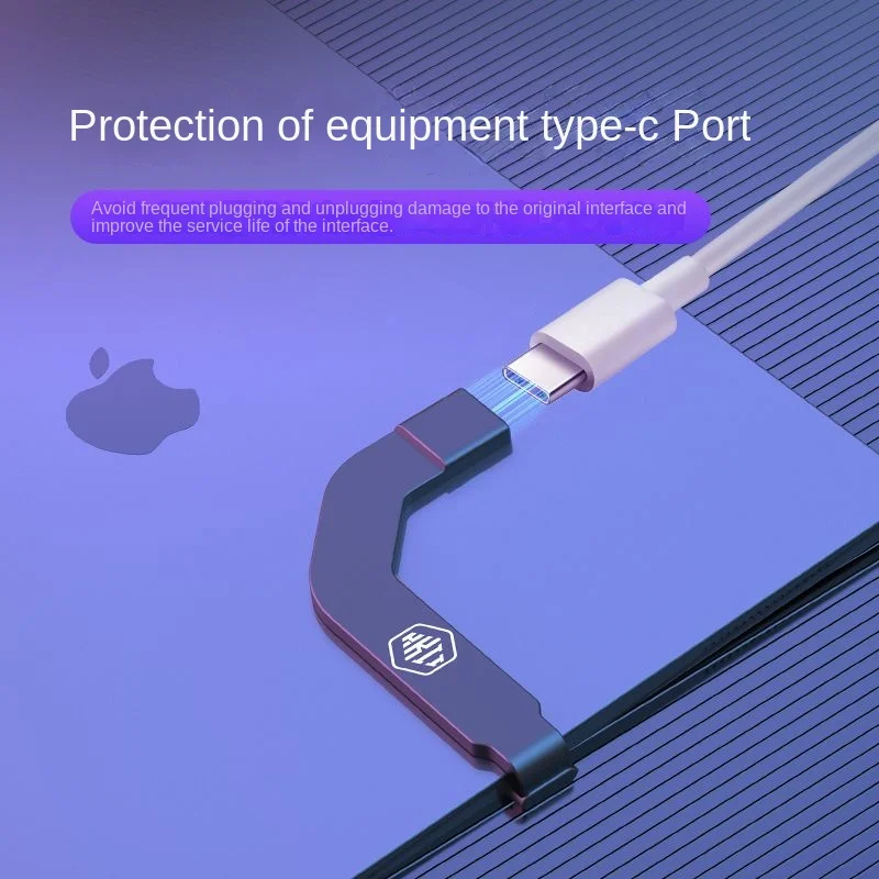 Universeller Typ-C-Anschluss-Konverter, Ladeanschluss-Adapter, schnelles Laden, beeinträchtigt nicht das Spiel für Typ-C-fähige Telefone Image