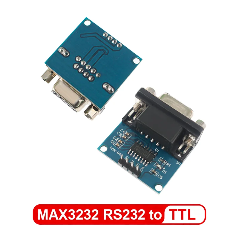 1/5PCS MAX3232 RS232 Zu TTL Serial Port Konverter Modul Weibliche DB9 Stecker 3,3 V-5,5 V MAX232 blinkende Bord für Arduino Image