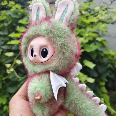10 Styles For Labubu Rainbow Tie Dye Angel Wing Clothes Diy Modified Doll Same Clothes Labubu Eye Stickers Leather Shoes