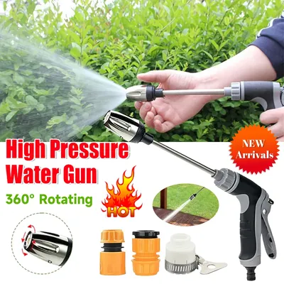 Hand-Hochdruckreiniger 360° ° Rotierender Gartenschlauch Blitz Pressure Power Washer Gun zum Waschen von Rasen, Garten und Autos