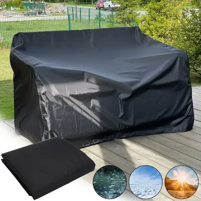 210D Waterproof Patio Furniture Cover Rectangular Garden Rain Snow Outdoor Cover for Sofa Table Chair Wind-Proof Heavy duty