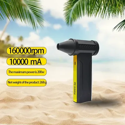 High-Speed Turbo Violent Fan USB Rechargeable Powerful Dust Blower 160000 RPM Electric Air Blower Turbo Jet Fan Brushless Motor