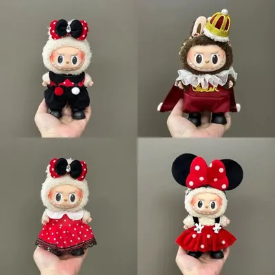 Mini Doll Clothes for 15-17cm V1 V2 V3 Labubu Clothing Accessories Cosplay Fashion Clothing (only clothes)