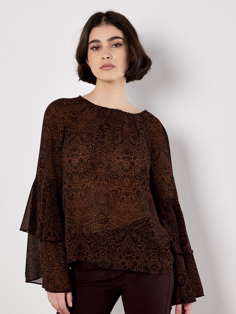 Apricot Bluse Damen braun, 36 Image