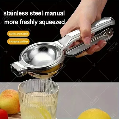 Stainless Steel Manual Lemon Squeezer Citrus Juicer Hand Pressed Lemon Orange Fruit Juicer Easy to Clean Kitchen Accessories