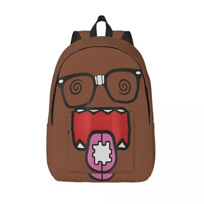 Meme Domo Kun Cooler Rucksack Outdoor Student Business Anime Puppe Tagesrucksack für Männer Frauen Laptop Umhängetasche