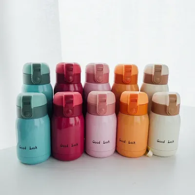 Mini Stainless Steel Thermos Cup 200ml/360ml Pocket Thermal Coffee Mug Vacuum Flask Insulated Hot Water Bottle for Kids Gift