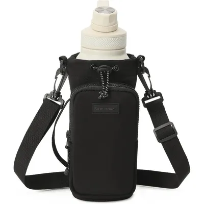 Water Bottle Crossbody Bag with Adjustable Shoulder Strap, Portable Water Bottle Cooler Sleeve, and Insulated Protective Sleeve