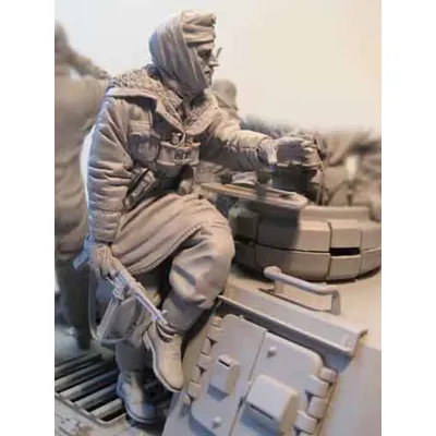 Harz Abbildung Modell Kit Unassambled 1/16 alte Infanterie in schlacht (KEINE BASIS KEINE TANK) unlackiert sammeln Abbildung Gebäude Kit