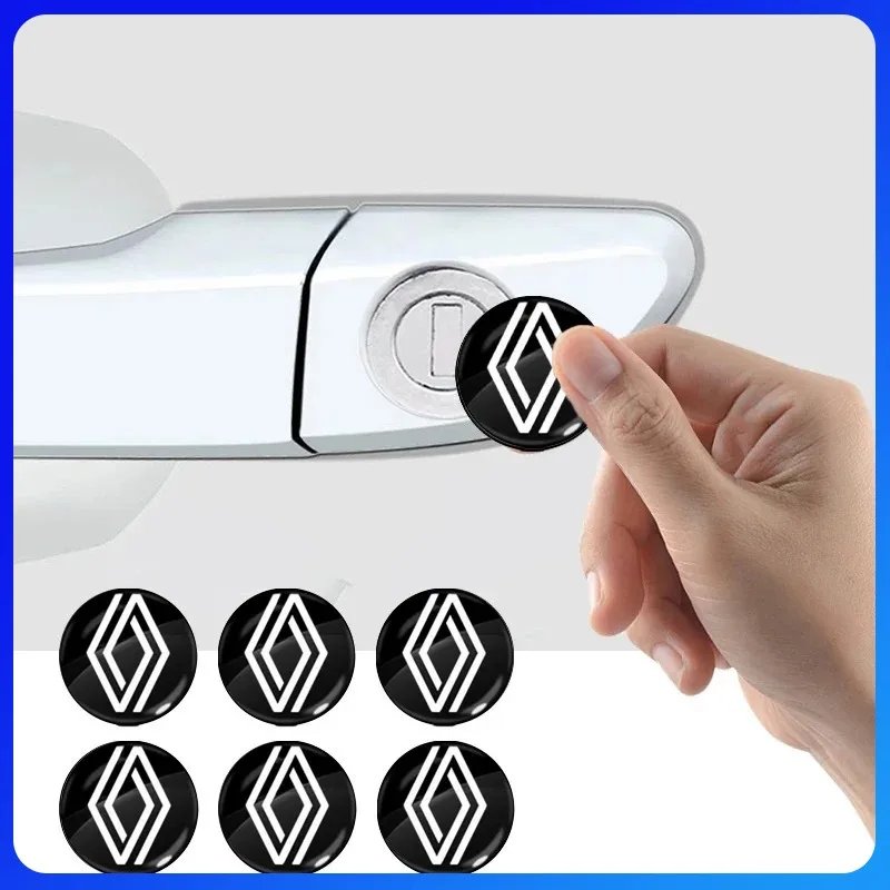 Per Renault koleos spolverino megane logan renault clio Accessori Auto Nuova Serratura Auto Buco Della Serratura Adesivi Serratura Della Porta Proteggere Adesivi Per Auto