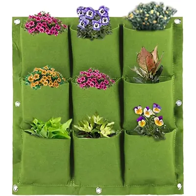 NEW Wall Hanging Pockets Planting Bags Flower Pot Home Garden Grow Bag Garden Planter Vertical Suculentas Plant Pot Home Decor