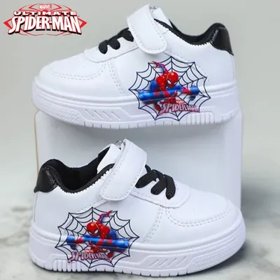 Anime Spiderman Sport Shoes Baby Toddler Shoes Kids Casual Sneakers Spider-man Tennis Shoes Children Spiderman Basket Shoes