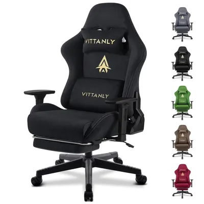 Genuine leather Gaming Chair Computer Office Chair with Footrest Ergonomic High Back Computer Chair With Headrest Lumbar Support