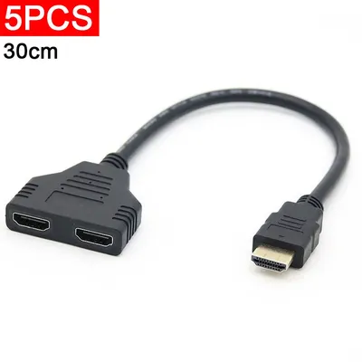 5 stücke 1 Eingang 2 HDMI Kompatibel Splitter Kabel HD 1080P Video Switcher Adapter Ausgang Port Hub Für X-box PS3/4 DVD HDTV PC Laptop
