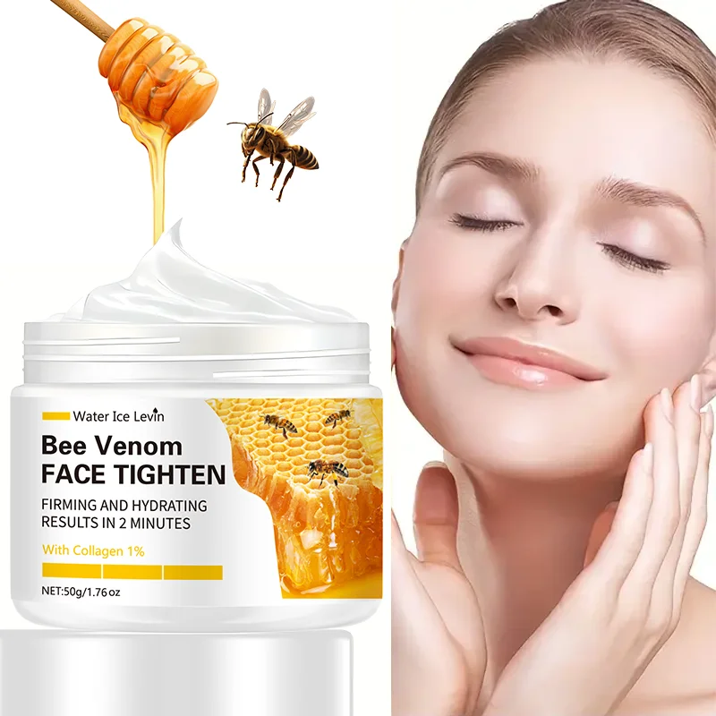 Bee King 3D Straffende Creme – 1,76 Unzen, Lifting und Straffung Hellbeige, Glättung feiner Linien und Falten, feuchtigkeitsspendend und nährend, alkoholfreie Formel, geeignet für alle Hauttypen Image