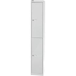 Bisley Metall Schließfach 1 Tür 1 abteile Schlüssel 305 x 305 x 1.802 mm Hellgrau