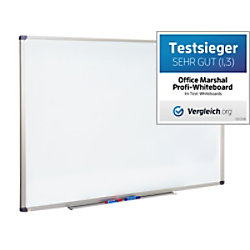 office marshal Profi Whiteboard Magnetisch Lackierter Stahl Einseitig 60 (B) x 45 (H) cm