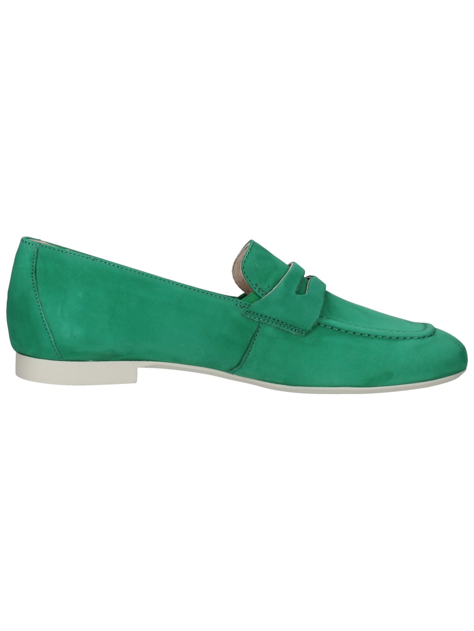 Slipper PAUL GREEN "Paul Green Slipper Nubukleder", Damen, Gr. 40, grün, Nubukleder, Schuhe