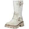 Stiefel MUSTANG SHOES "Mustang Shoes Stiefel Lederimitat/Textil", Damen, Gr. 40, weiß (ivory), Lederimitat, Textil, casual, Schuhe
