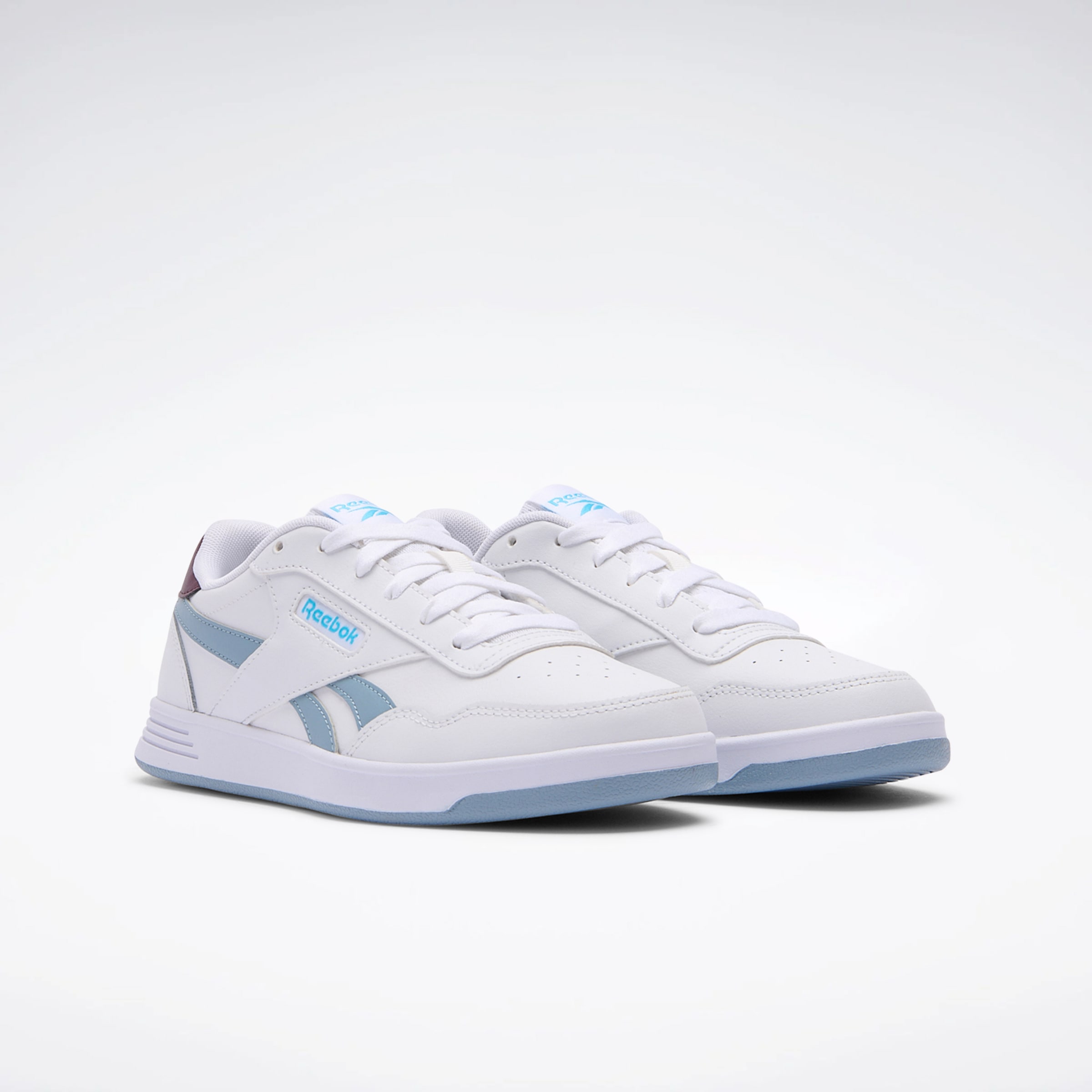 Sneaker REEBOK CLASSIC "REEBOK COURT ADVANCE", Damen, Gr. 37, ftwrweiß, ftwrweiß, leisureblau, Synthetik, Schuhe Sneaker