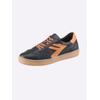 Sneaker ANDREA CONTI, Damen, Gr. 38, bunt (marine, orange), Leder, Rindsleder, Glattleder, modisch, Schuhe