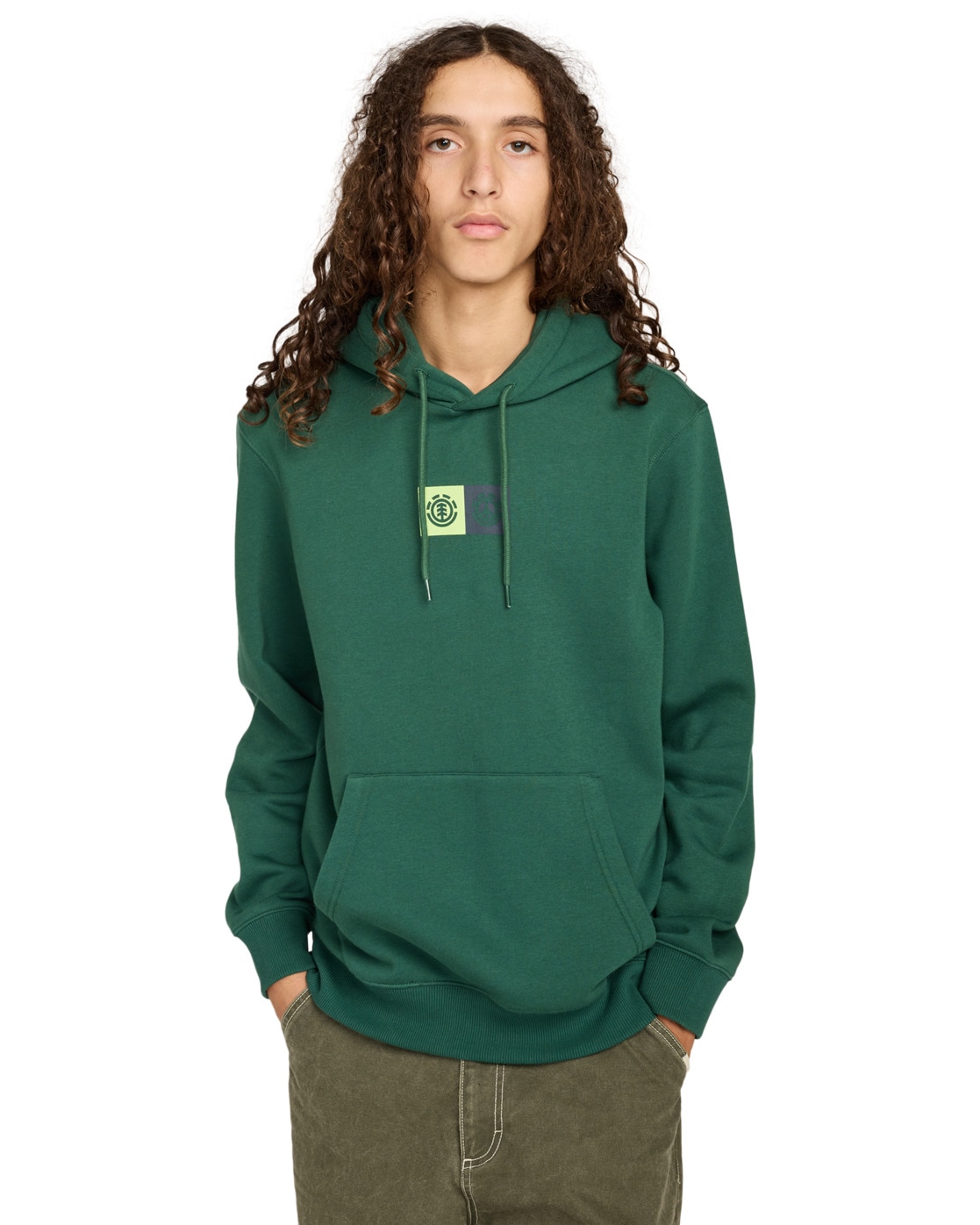 Kapuzensweatshirt ELEMENT "Dual", Herren, Gr. M, dunkelgrün, 55% Baumwolle, 25% Baumwolle, 20% Polyester, Sweatshirts Image