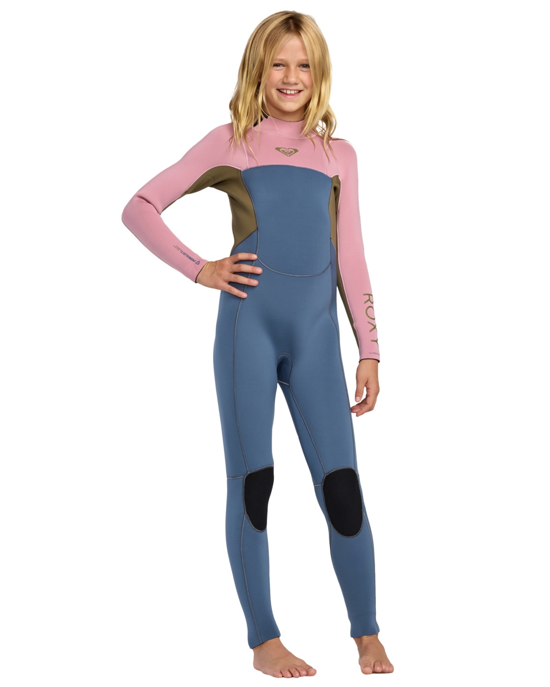 Neoprenanzug ROXY "3/2mm Prologue+", Kinder, Gr. 10 ( 140-148cm & 36-41 kg), ash, 100% Polychloropren, Sportanzüge Image