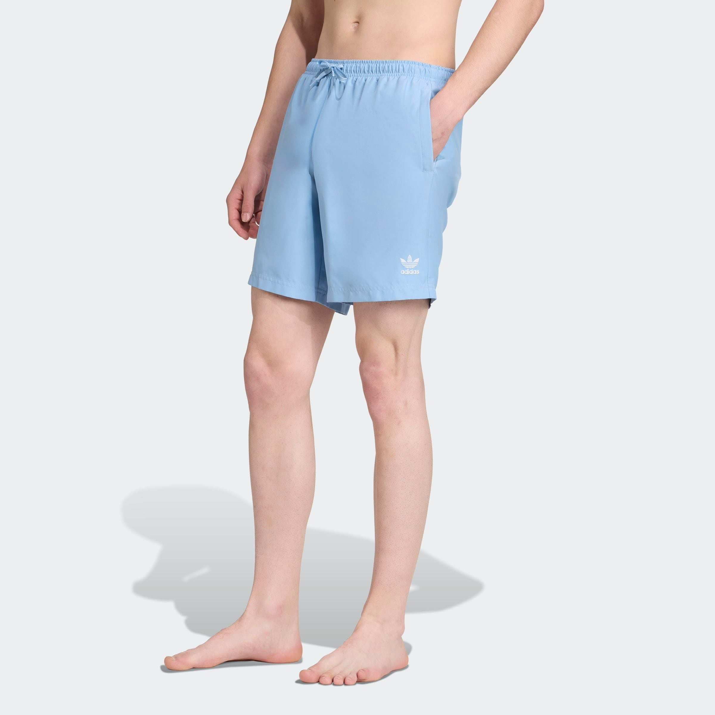 Badeshorts ADIDAS PERFORMANCE "ADIC SOLID 8INC", Herren, Gr. S, N-Gr, ash blau, Obermaterial: 100% Polyester, Badehosen Image