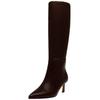 Stiefel STEVE MADDEN "STEVE MADDEN Stiefel Leder", Damen, Gr. 38, braun, Leder, elegant, Schuhe