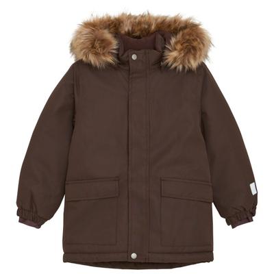 Minymo - Kid's Snow Jacket with Fur - Winterjacke Gr 92 braun