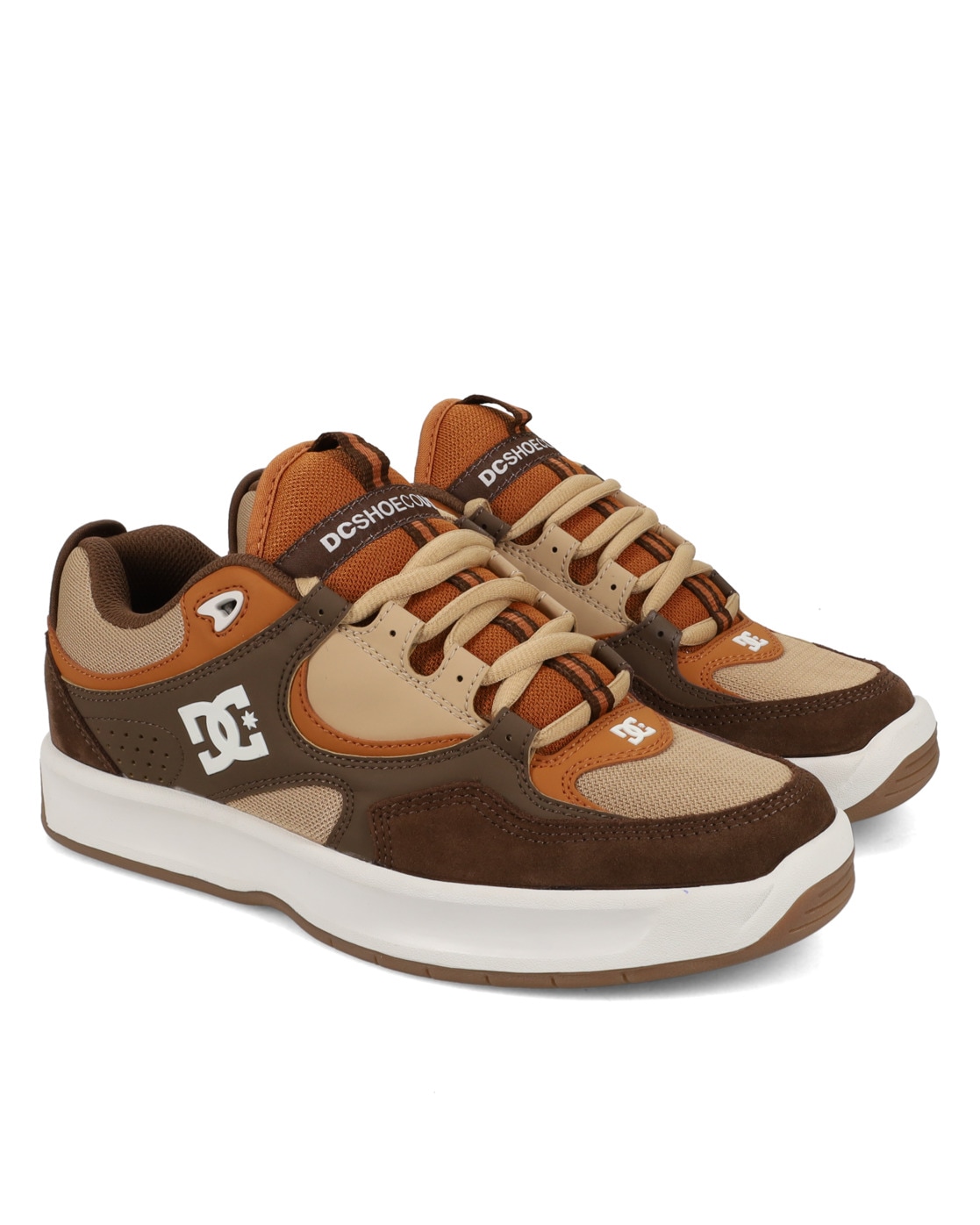Skateschuh DC SHOES "Kalynx Zero", Herren, Gr. 6,5(38,5), weiß (braun, tan, sanftes weiß), Obermaterial:Obermaterial: Leder (Kuh) / Futter: Textil / Außensohle: Gummi;, Schuhe