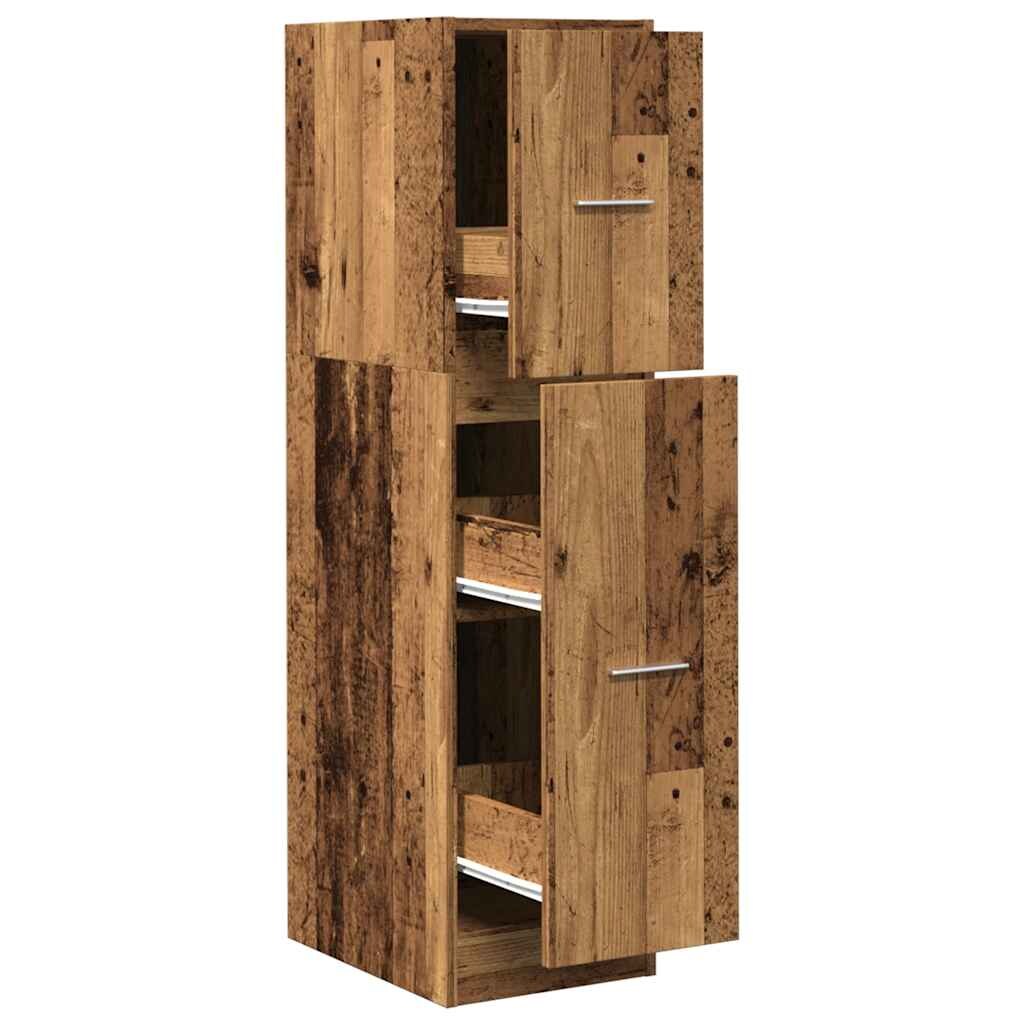 vidaXL Apothekerschrank Altholz-Optik 30x41x118 cm Holzwerkstoff Image