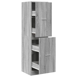 vidaXL Apothekerschrank Grau Sonoma 40x41x144,5 cm Holzwerkstoff Image