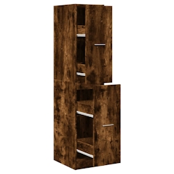 vidaXL Apothekerschrank Räuchereiche 30x41x144,5 cm Holzwerkstoff Image
