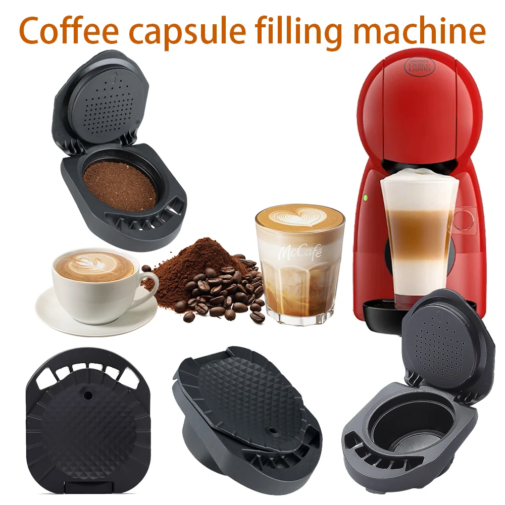 Nachfüll-Wiederverwendbarer Kapseladapter für Dolce Gusto Kaffeekapsel, Konvertierung, kompatibel mit Genio S Piccolo XS Machine Coffee Accesso Image
