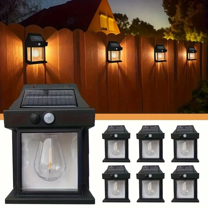 1-10PC lumières solaires extérieures pour jardin extérieur cour et décors de jardin décorations pour jardins capteur de mouvement lumière décor accessoires de maison